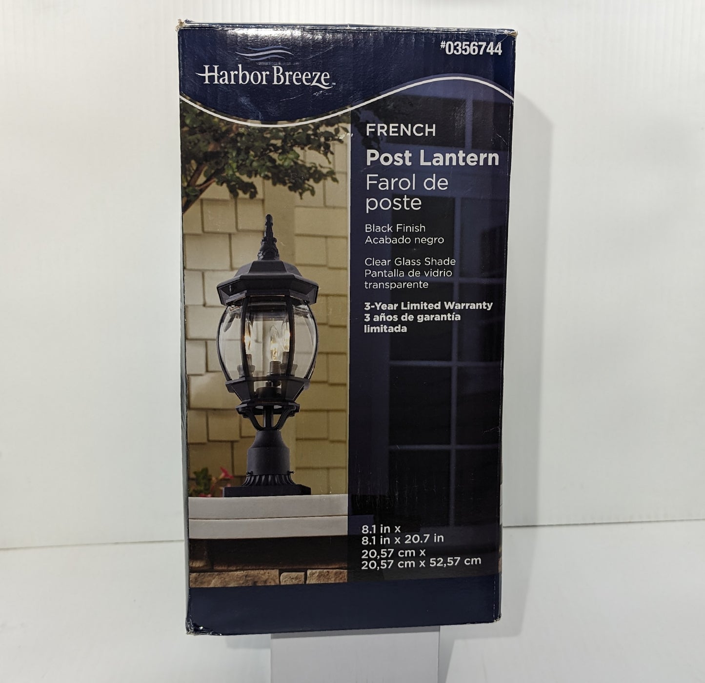 Harbor Breeze 21.34-in Black Traditional Light Post Lantern