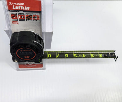 Crescent Lufkin Shockforce Nite Eye G2 25-ft Tape Measure